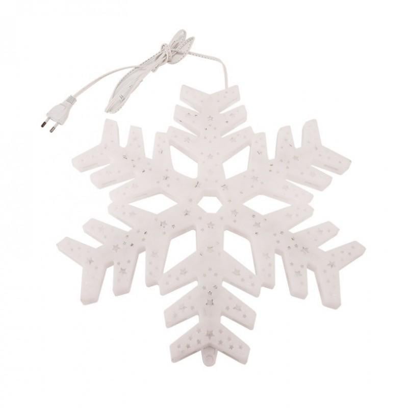 Decoratiune de Craciun, Fulg De Zapada, Multicolor, LED, 40x40CM