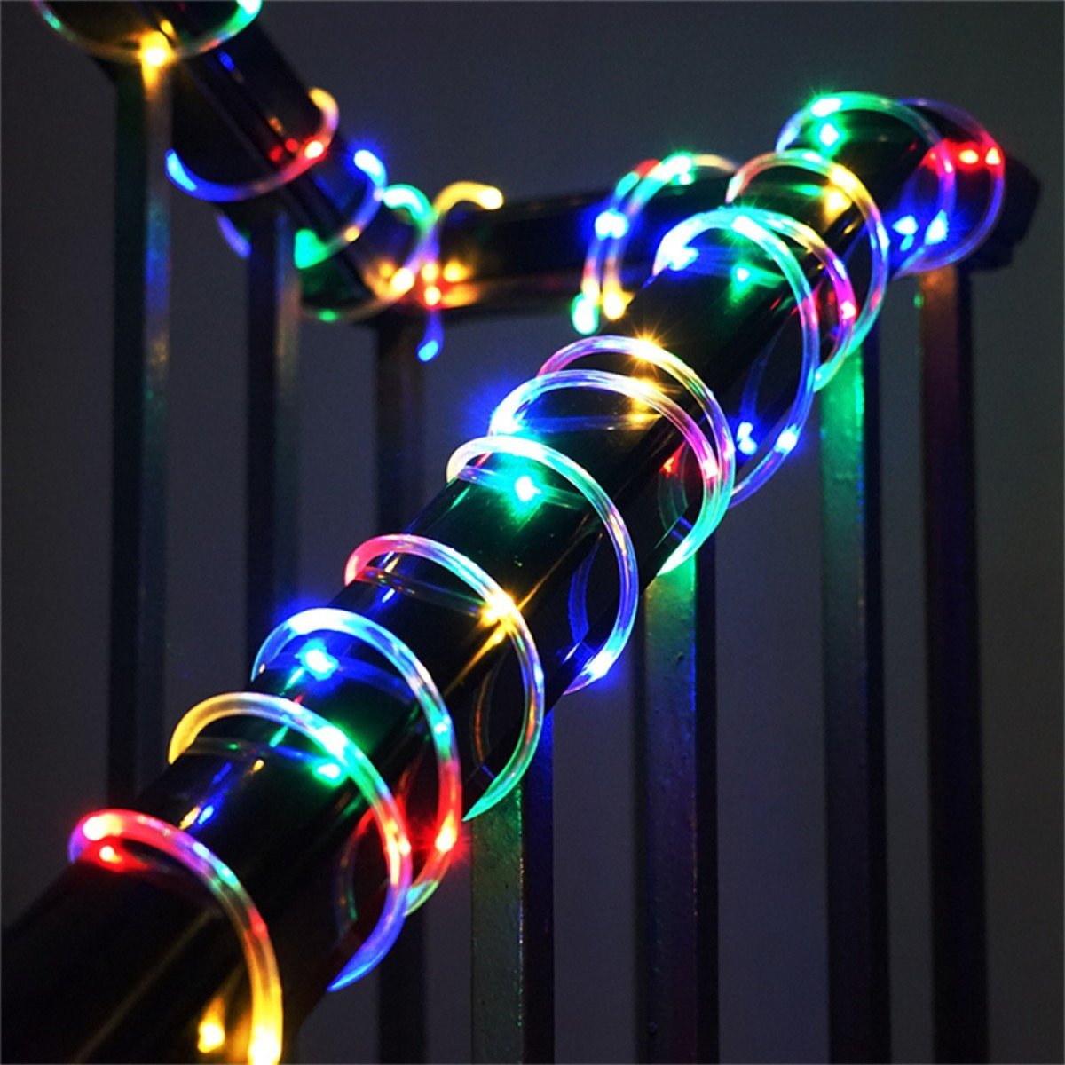 Furtun luminos led, 8 jocuri de lumini, 10 M