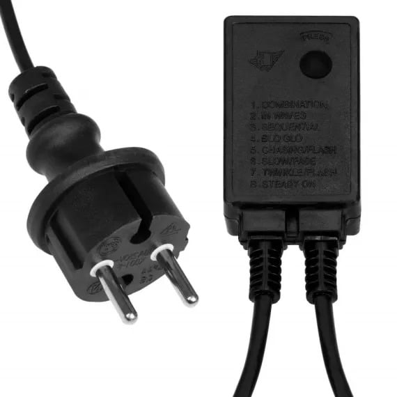 Furtun luminos led, 8 jocuri de lumini, 10 M