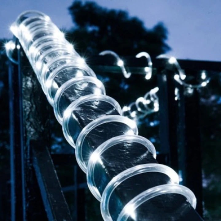 Furtun luminos led, 8 jocuri de lumini, 10 M