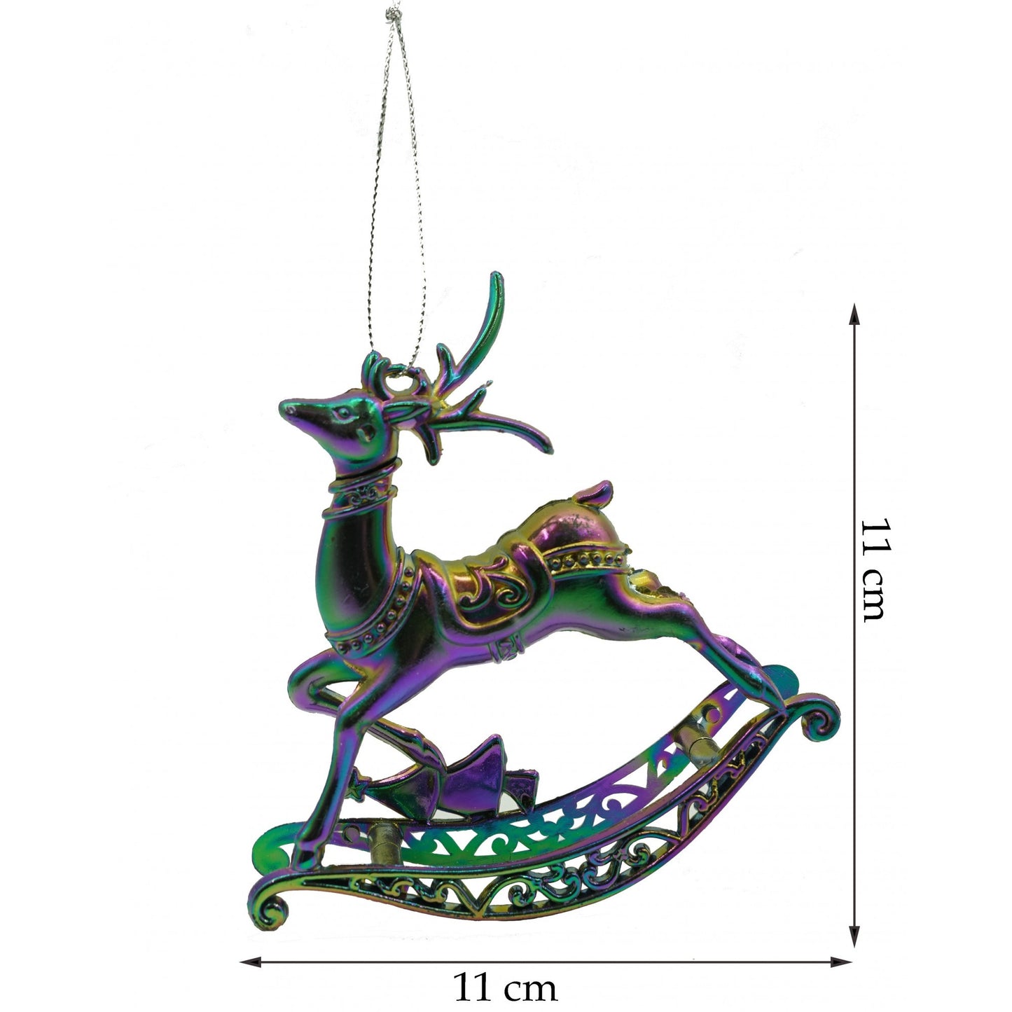 Ornament brad de Craciun in forma de Ren, 11 cm x 11 cm