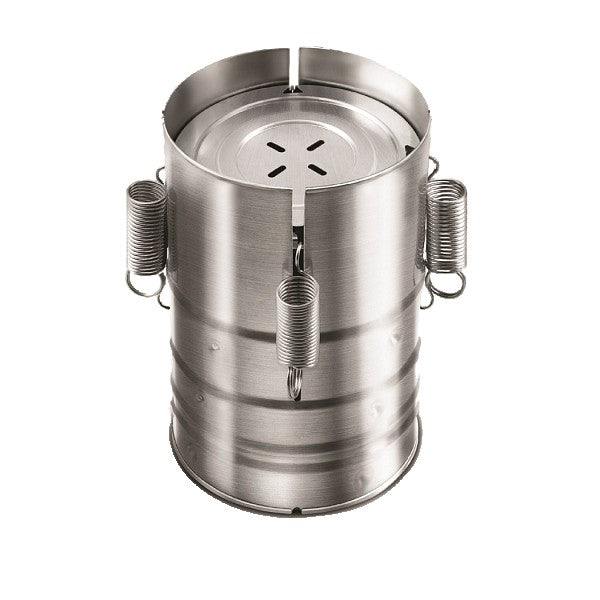 Presa din inox, pentru preparat sunca presata, cu capac, dimensiune reglabila in 3 trepte, 15 x 15 x 18 cm, argintiu
