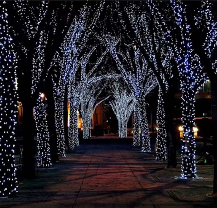 Instalatie liniara de exterior, tip banda cu led turnat, 30 metri, 240 led, jocuri de lumini