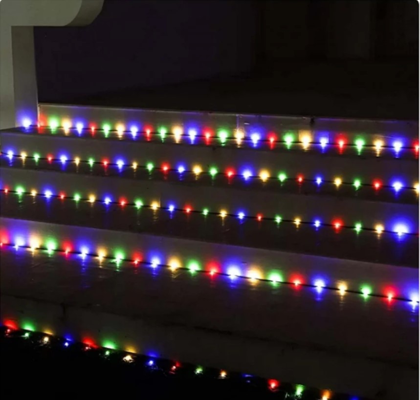 Instalatie liniara de exterior, tip banda cu led turnat, 30 metri, 240 led, jocuri de lumini