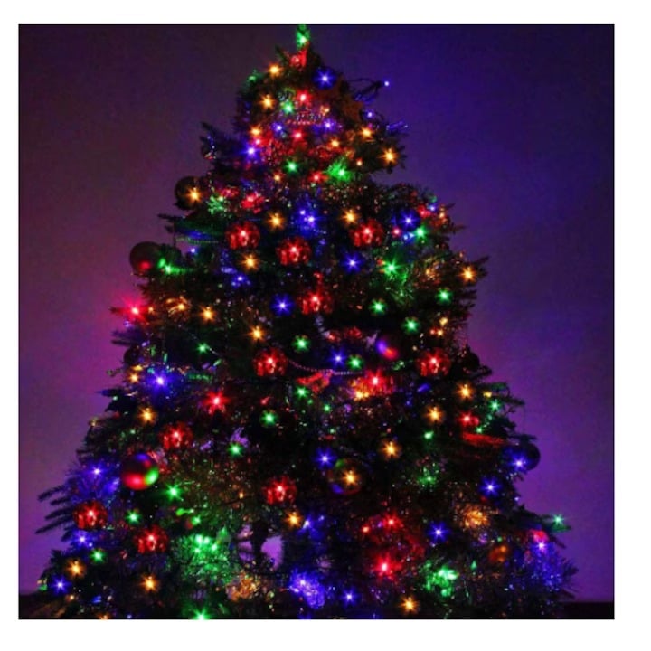 Instalatie rola decorativa pentru Craciun, 180 LED, 30 M, Multicolor