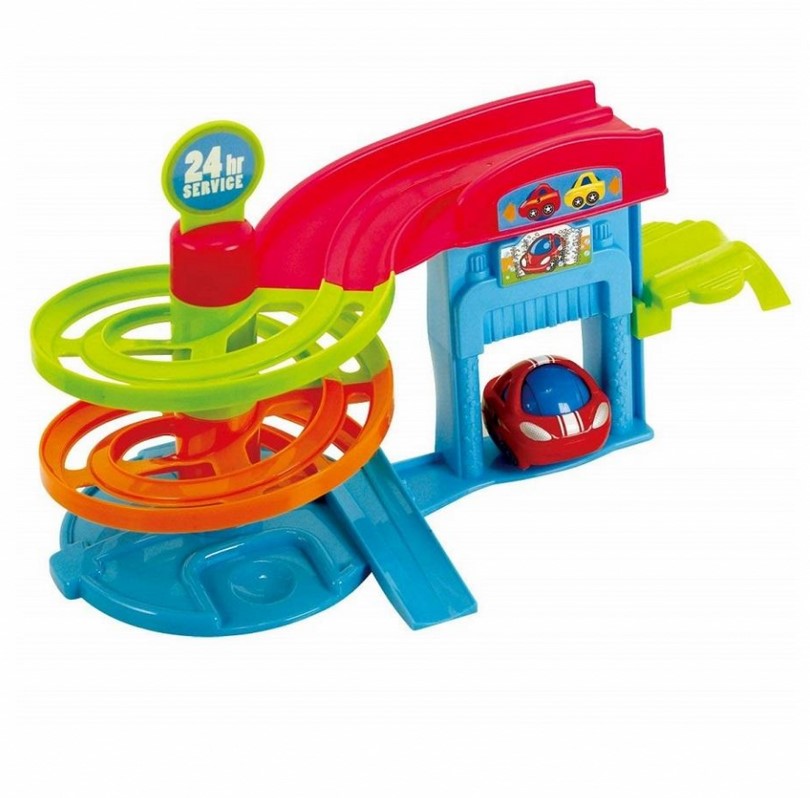 Set parcare cu masinute "CARWASH"