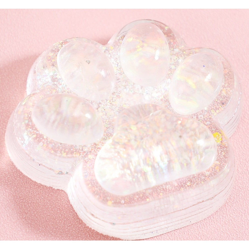 Jucarie Antistres Squishy, Labuta de Pisica Pufoasa, cu Revenire Lenta, 7 x 6.5 cm