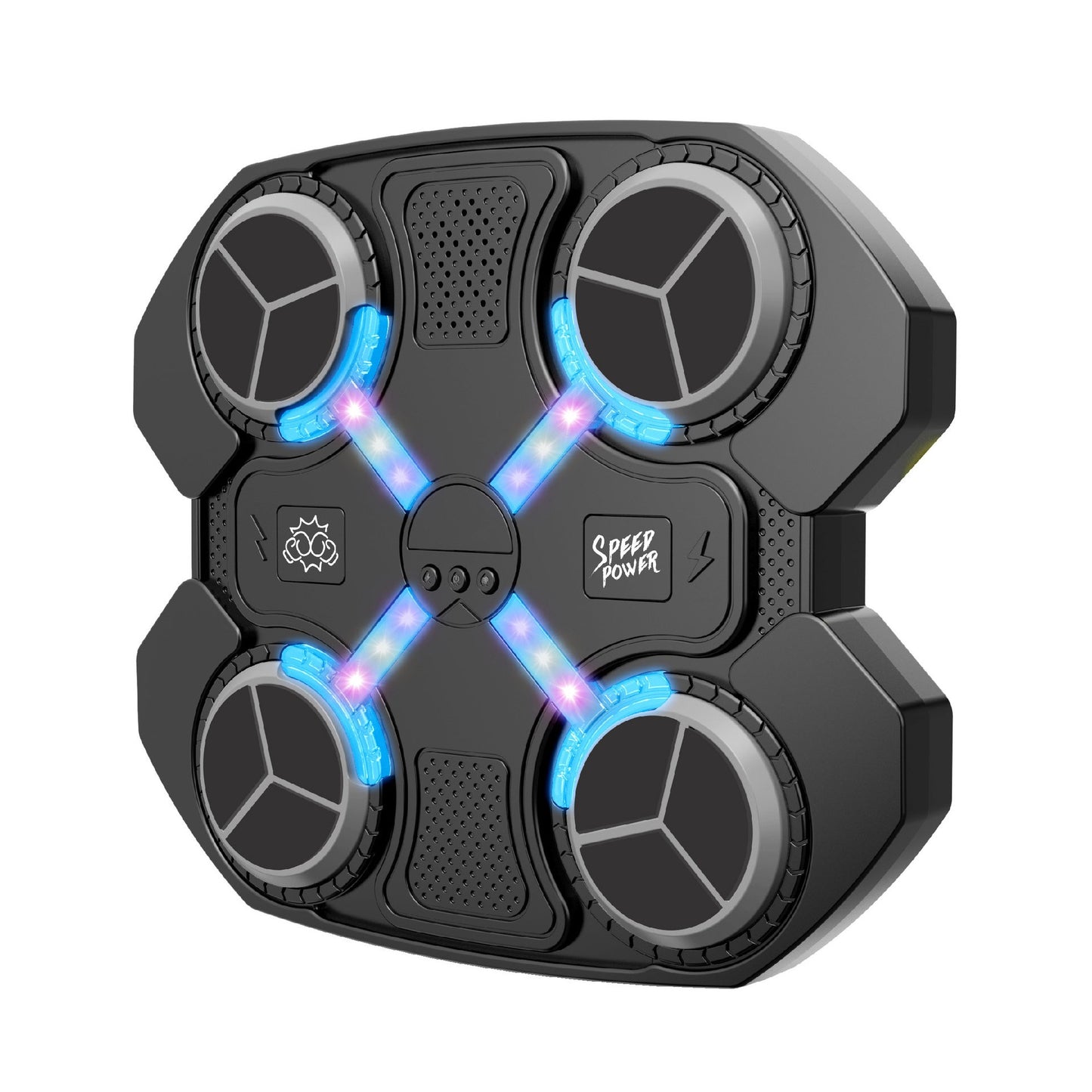 Jucarie de Boxat cu Muzica si Lumini si Manusi incluse 32.5x28x7.4 cm, 930 g, Negru