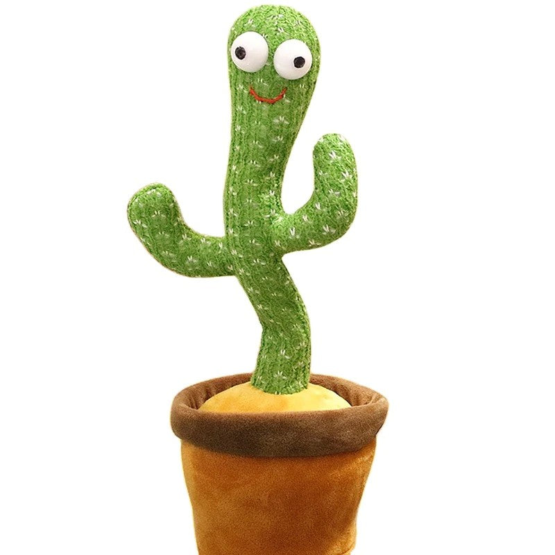 Jucarie Cactus Dansator , Canta, Danseaza, Imita, Distractiv, Verde, 37cm