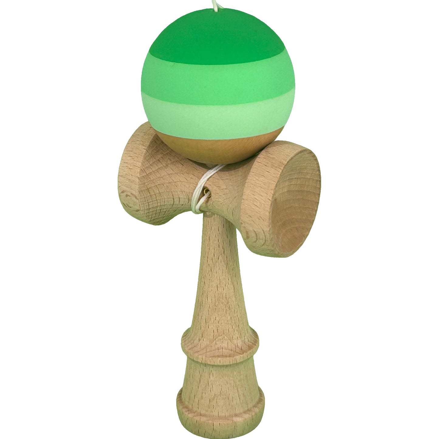 Jucarie Kendama X Originala, Profesionala, din Lemn, Rubber Grip, 18 cm, Verde in 3 Culori