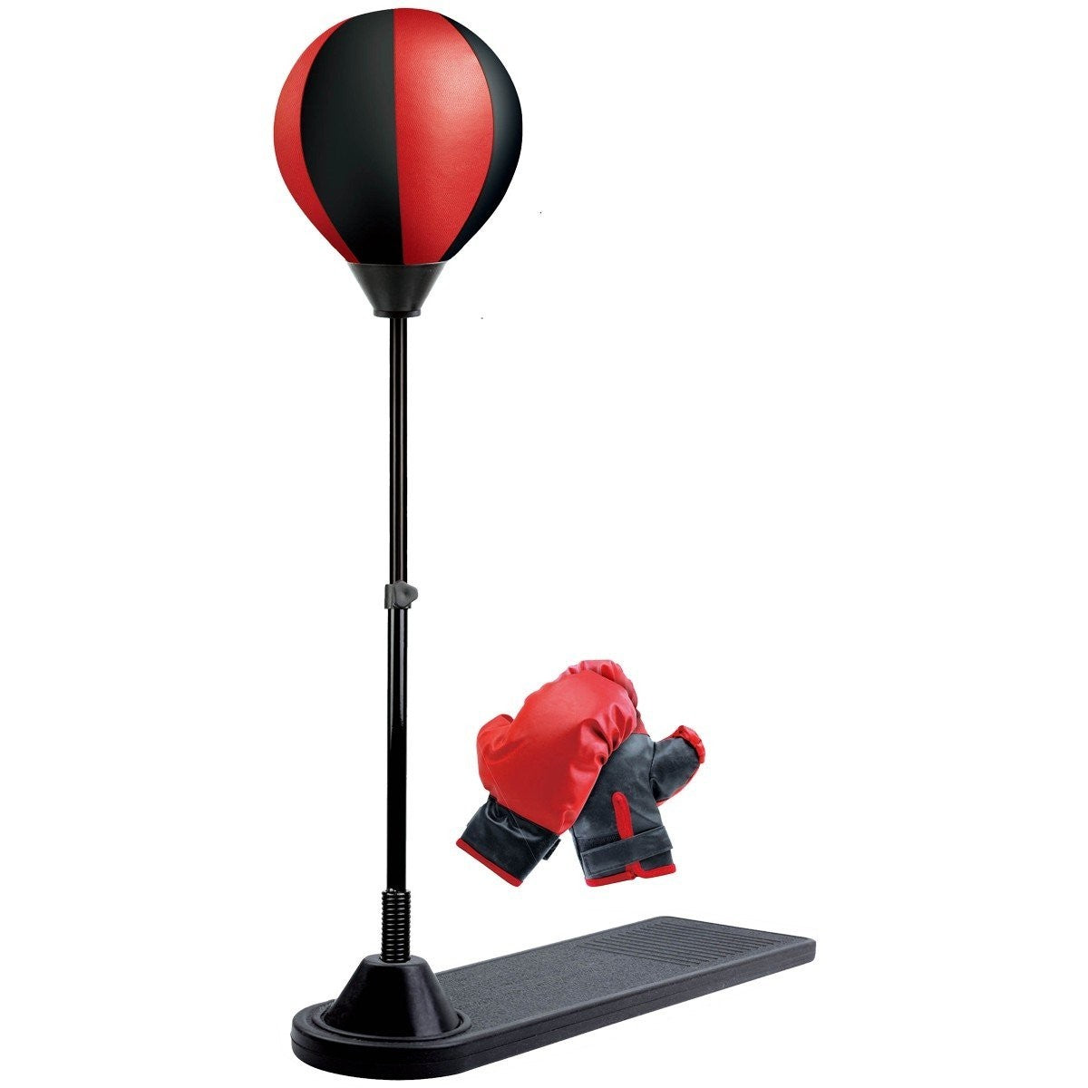 Jucarie Interactiva Box ,Model Sfera de Box de Picior, Manusi Incluse, Inaltime Reglabila, +3 Ani, 120 x 25 x 52.5 cm