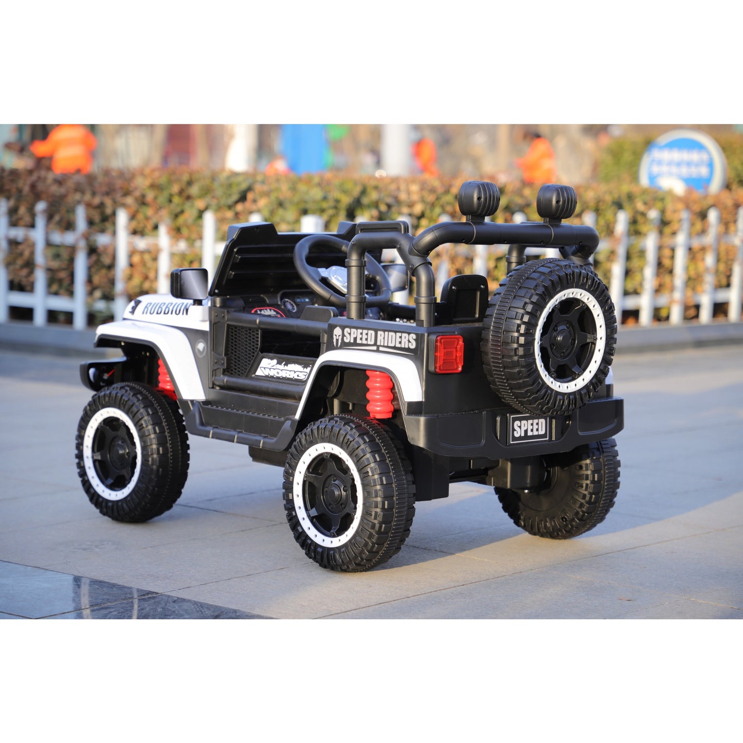 Mașină Electrică pentru Copii, Off-Road, Conectare Bluetooth, telecomandă, Tracțiune Integrală, Lumina Intermitenta, Baterie 12V 7Ah, 120x63x68cm