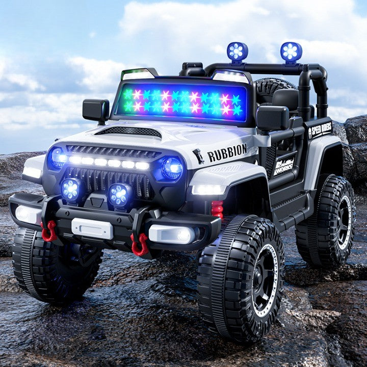 Mașină Electrică pentru Copii, Off-Road, Conectare Bluetooth, telecomandă, Tracțiune Integrală, Lumina Intermitenta, Baterie 12V 7Ah, 120x63x68cm