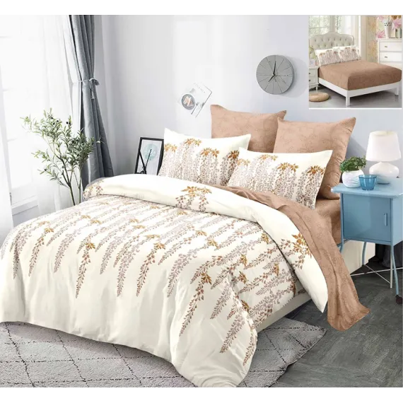 Lenjerie de pat finet gros din bumbac hipoalergenic 180x200 cm- 6 piese
