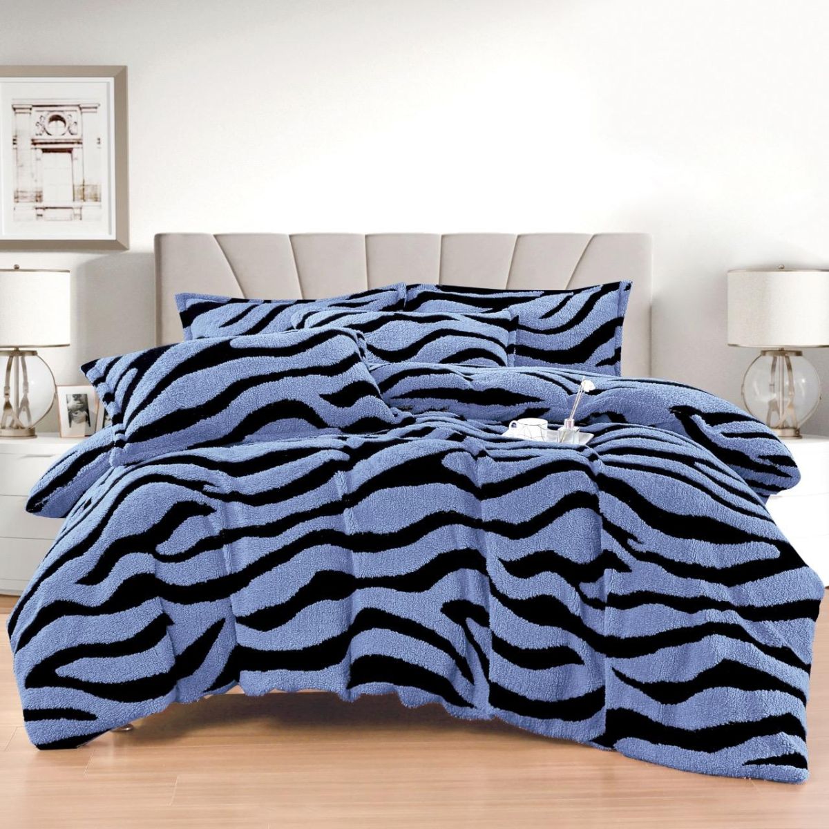Set Lenjerie, Material Cocolino Premium, Cearceaf de Pat cu Elastic 180x200cm, cu 2 Fete de Perna 55x80cm Incluse