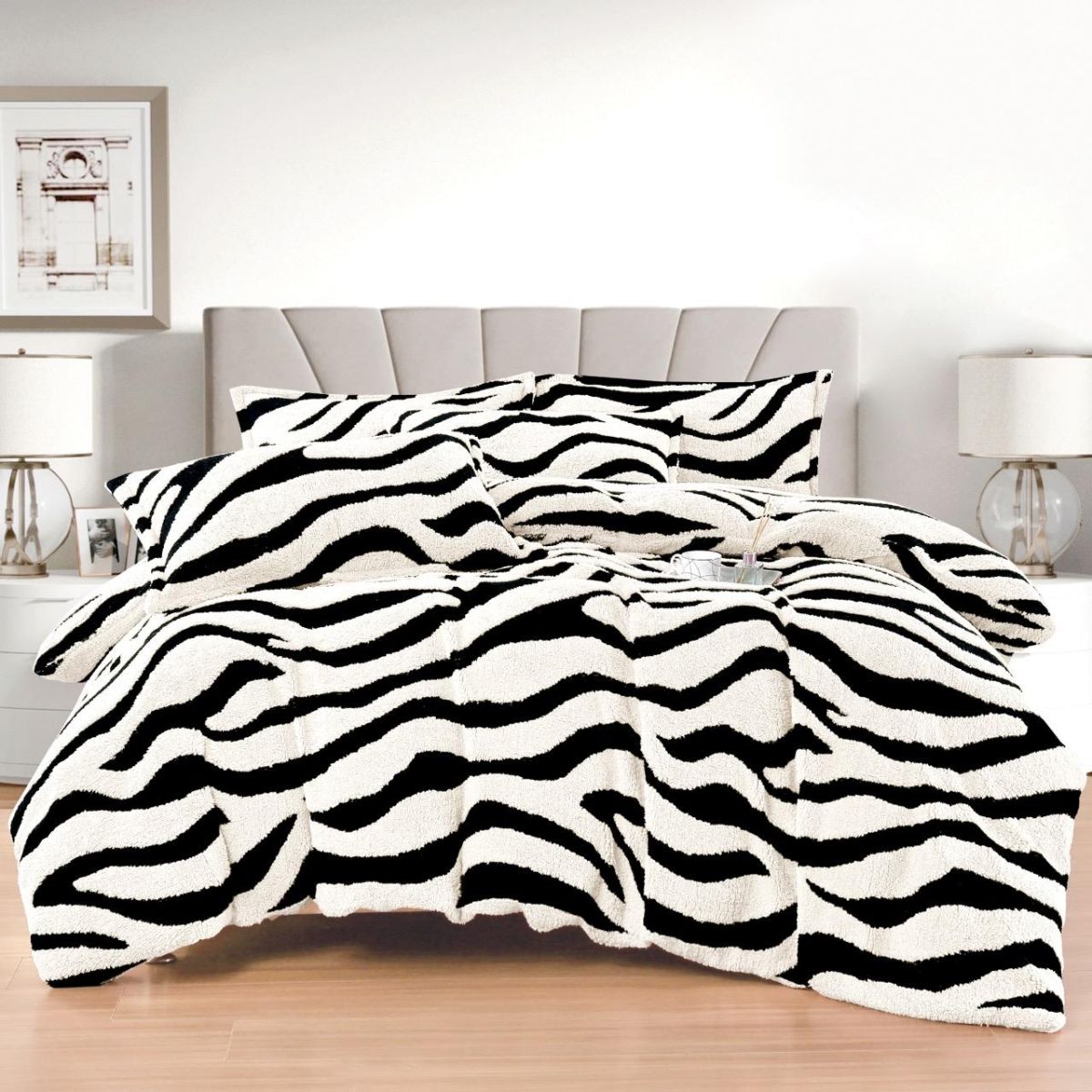 Set Lenjerie, Material Cocolino Premium, Cearceaf de Pat cu Elastic 180x200cm, cu 2 Fete de Perna 55x80cm Incluse