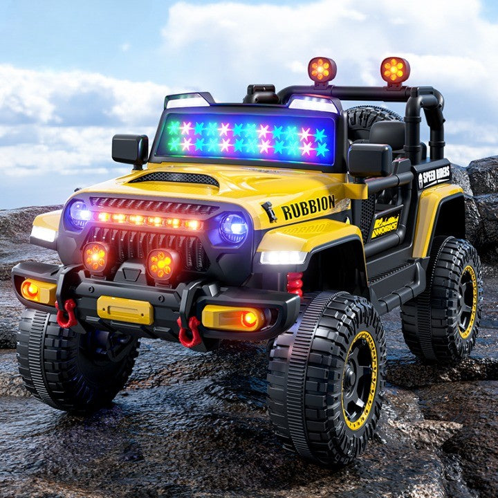Mașină Electrică pentru Copii, Off-Road, Conectare Bluetooth, telecomandă, Tracțiune Integrală, Lumina Intermitenta, Baterie 12V 7Ah, 120x63x68cm