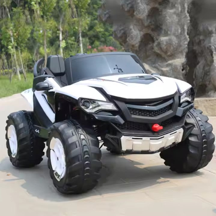 Masinuta electrica 4×4 D-Max, 12V, 3 motoare, roti cauciuc EVA, varsta 3-7 ani, verde