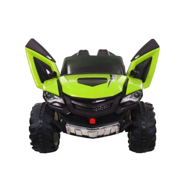 Masinuta electrica 4×4 D-Max, 12V, 3 motoare, roti cauciuc EVA, varsta 3-7 ani, verde