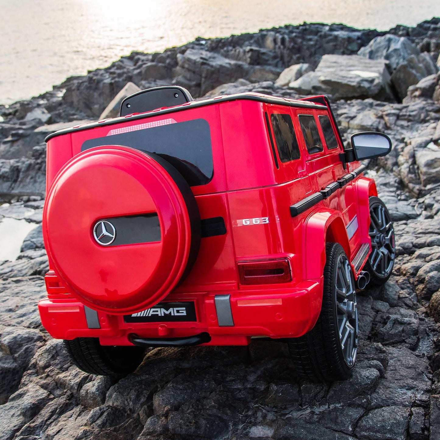 Masinuta electrica cu telecomanda, Mercedes-Benz AMG G63, 12V, varsta 3-6 ani,