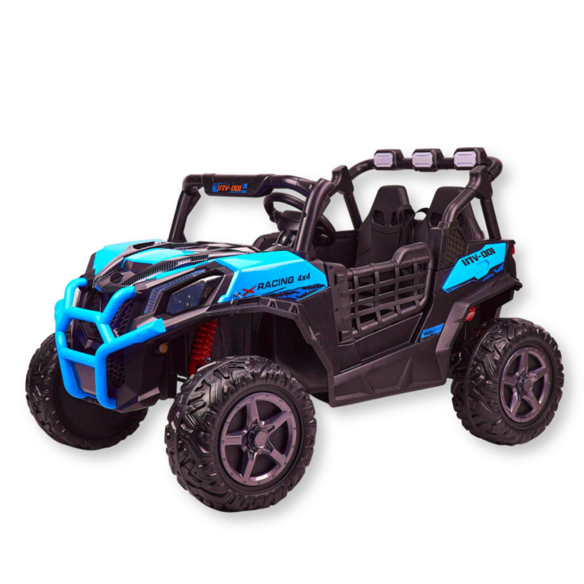 Buggy XXL UTV electric copii, 2 locuri, tractiune 4x4, varsta 2-8 ani, suspensii