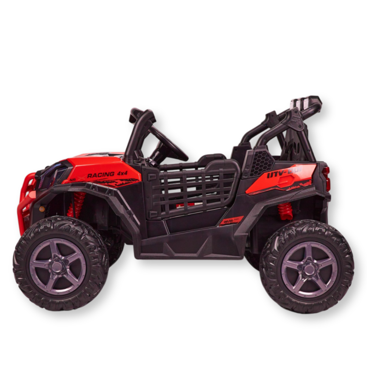 Buggy XXL UTV electric copii, 2 locuri, tractiune 4x4, varsta 2-8 ani, suspensii