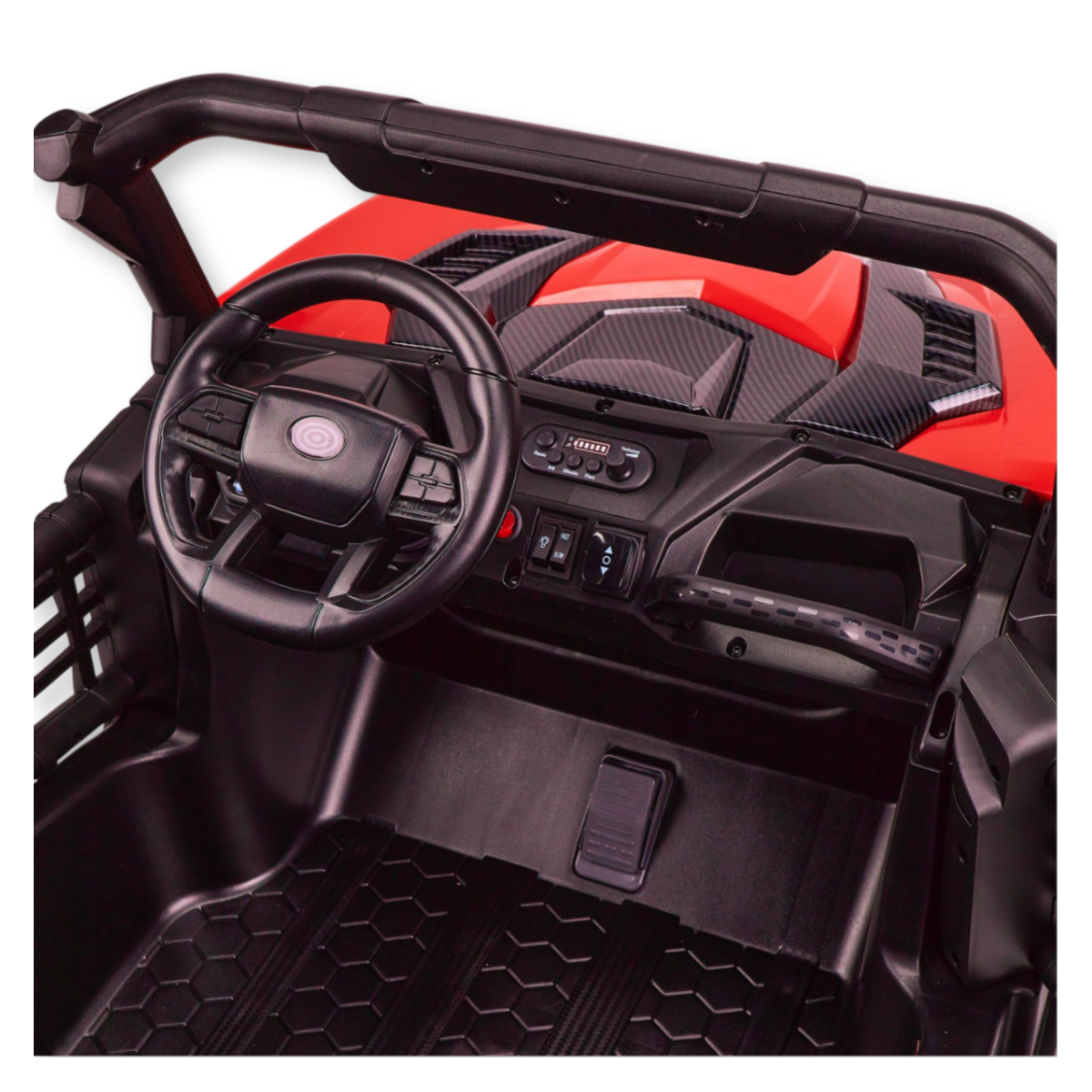 Buggy XXL UTV electric copii, 2 locuri, tractiune 4x4, varsta 2-8 ani, suspensii