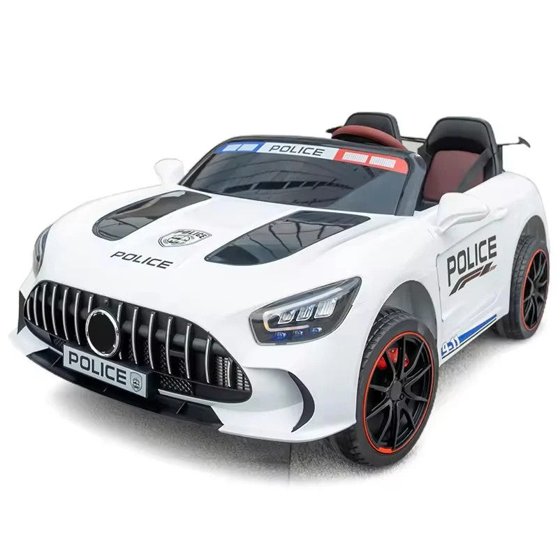 Masinuta Electrica de Politie Rosu 4x4 12V cu 2 locuri