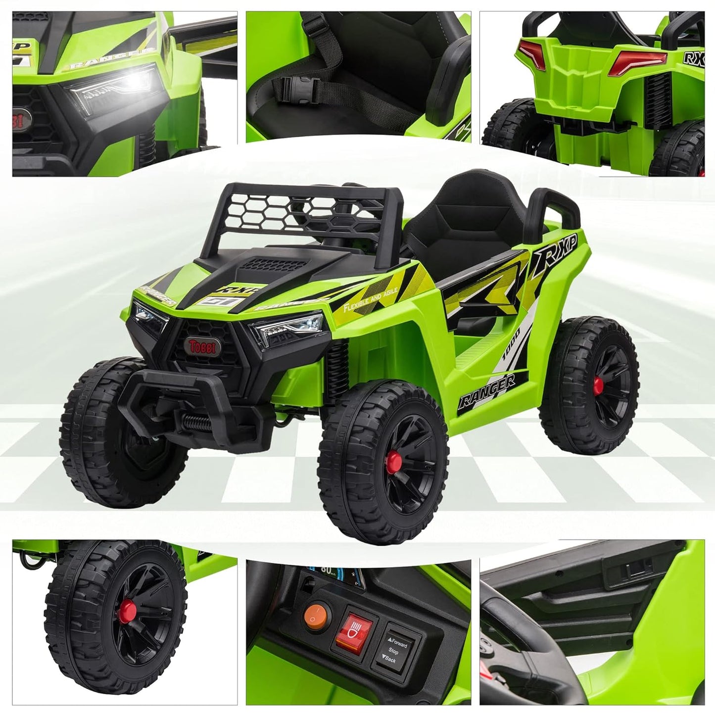 Masinuta electrica,model jeep cu telecomanda,muzica,lumini,usb, varsta 2-5 ani