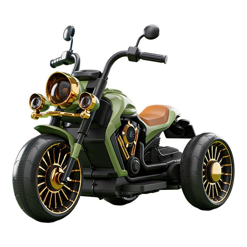 Motocicleta Electrica cu Acumulator, Bluetooth, Sistem Anti-Rasturnare, Sistem de Lumini si Sunet, 1-8 Ani, 93 x 48 x 63 cm, Verde