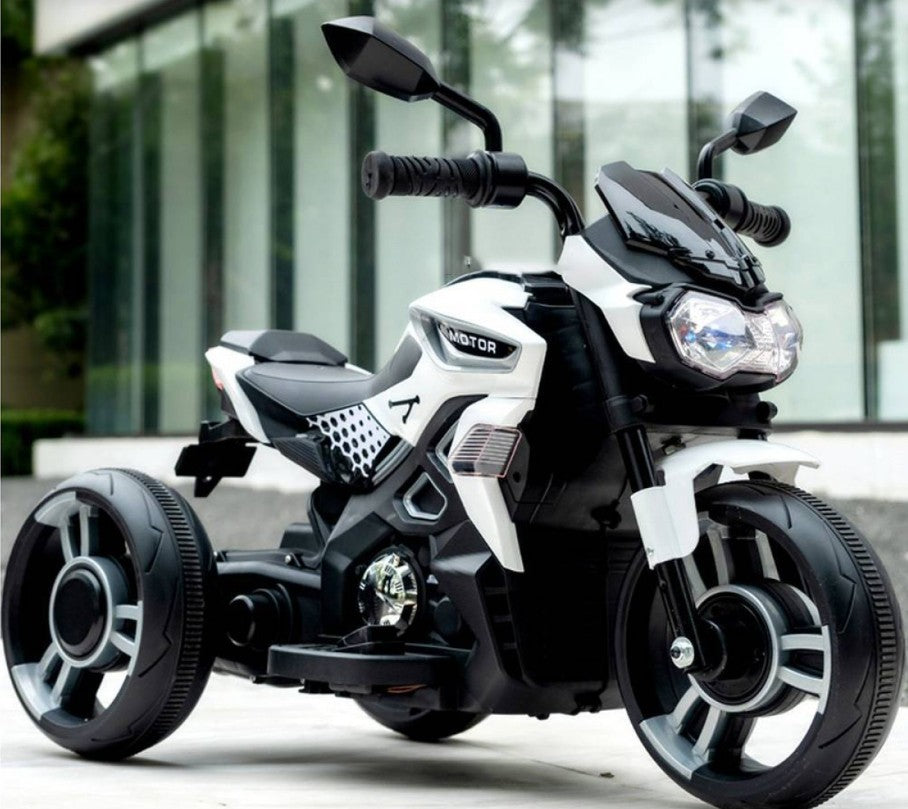Motocicleta electrica copii 2MOTO 12V, 3 roti, control ghidon+acceleratie, BT si USB