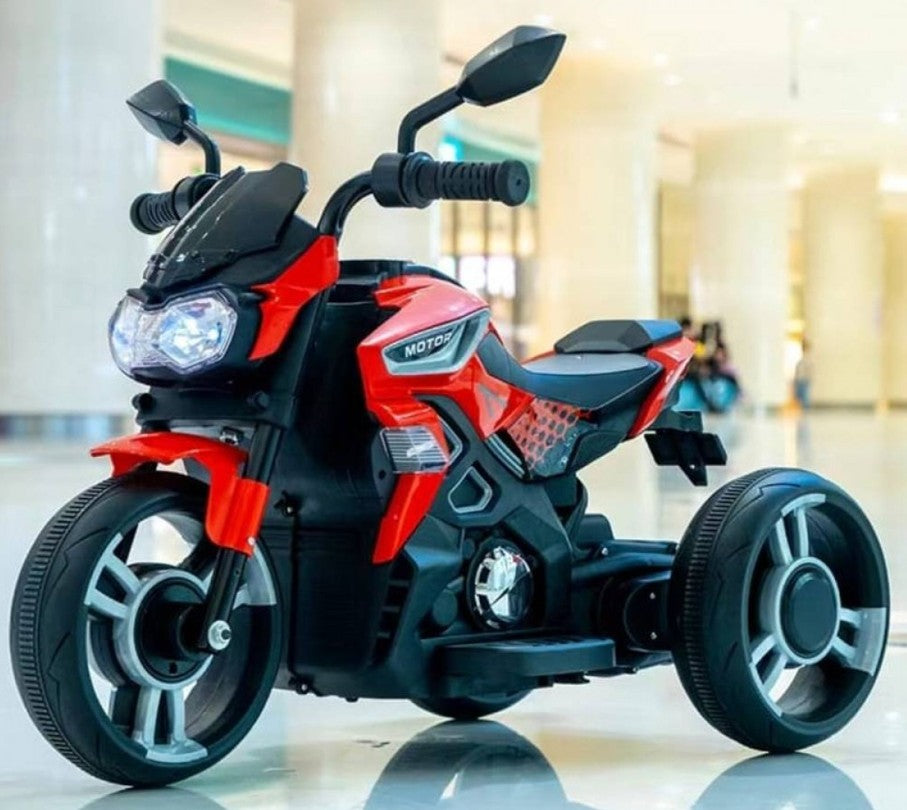 Motocicleta electrica copii 2MOTO 12V, 3 roti, control ghidon+acceleratie, BT si USB