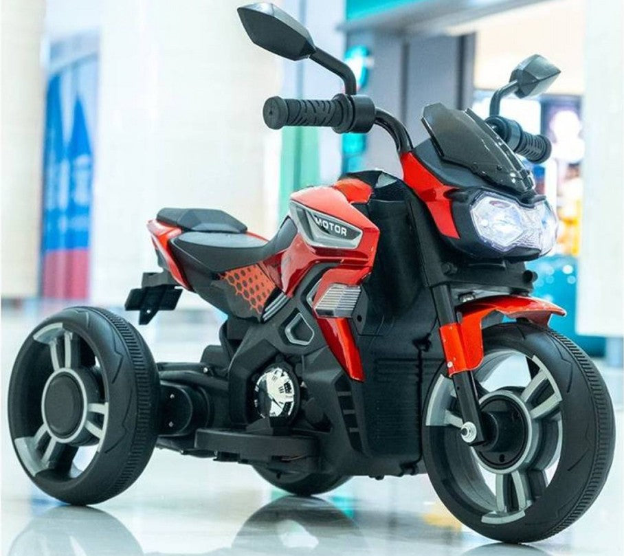 Motocicleta electrica copii 2MOTO 12V, 3 roti, control ghidon+acceleratie, BT si USB