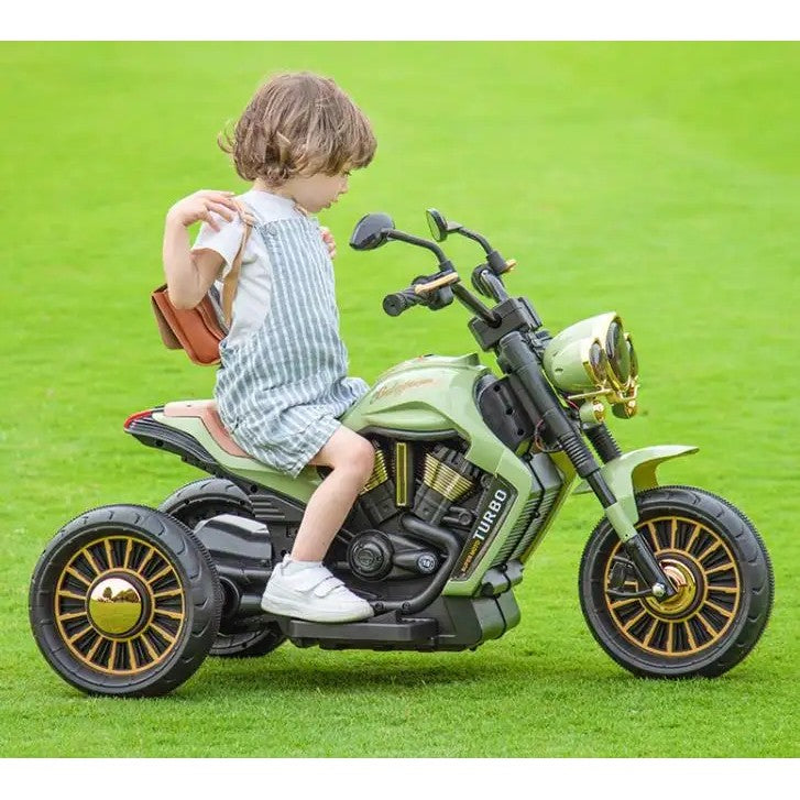 Motocicleta Electrica cu Acumulator, Bluetooth, Sistem Anti-Rasturnare, Sistem de Lumini si Sunet, 1-8 Ani, 93 x 48 x 63 cm, Verde