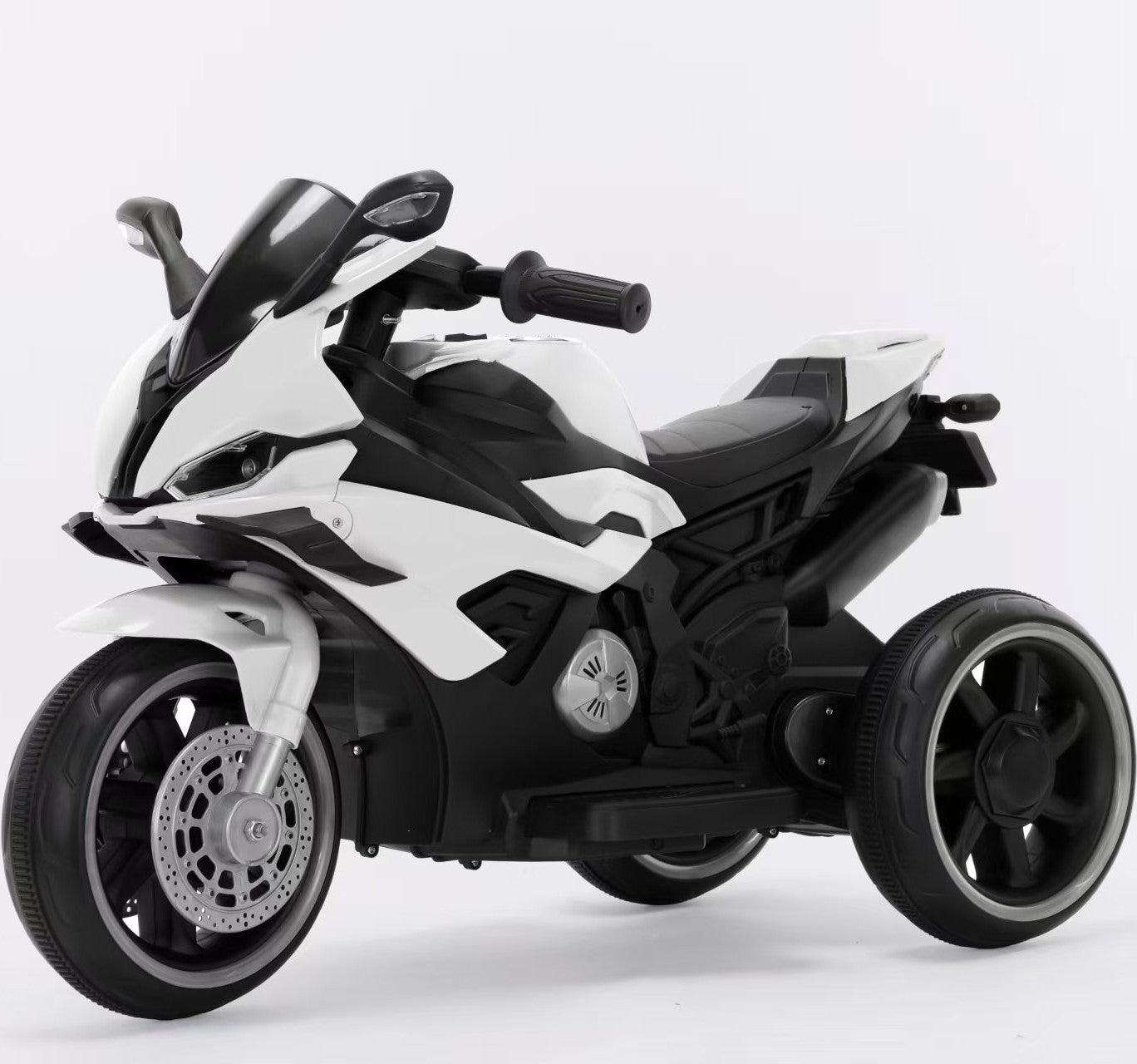 Motocicleta electrica copii, 12V, 2 motoare 3 roti, control ghidon+acceleratie