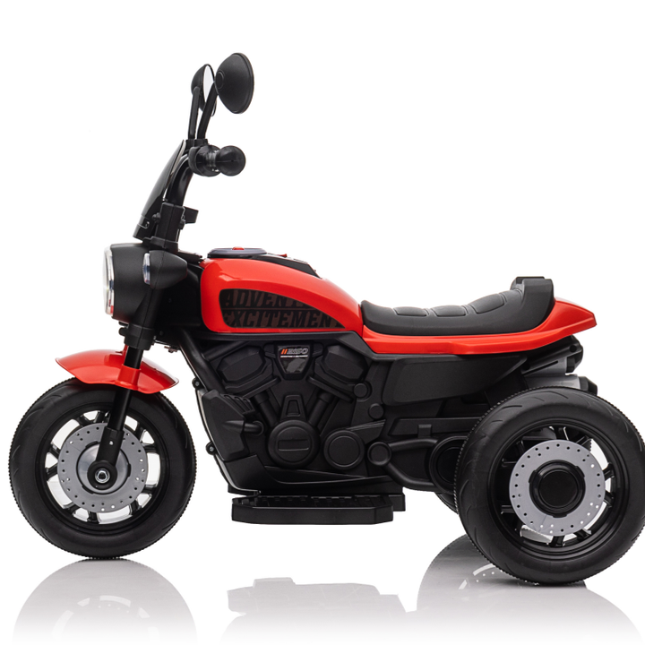 Motocicleta electrica copii 618R, varsta 2-4 ani, acumulator 6V, 1 motor, cu sunete si lumini