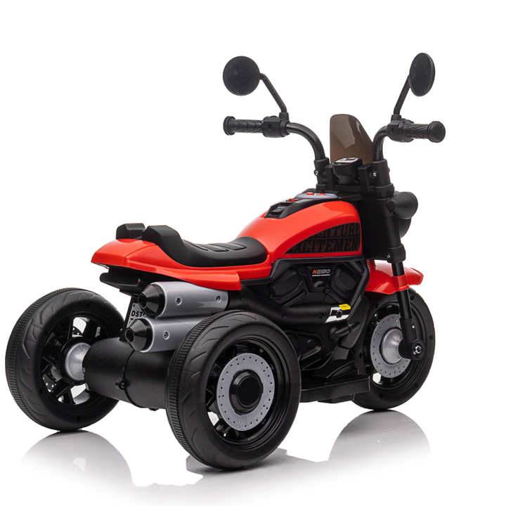 Motocicleta electrica copii 618R, varsta 2-4 ani, acumulator 6V, 1 motor, cu sunete si lumini