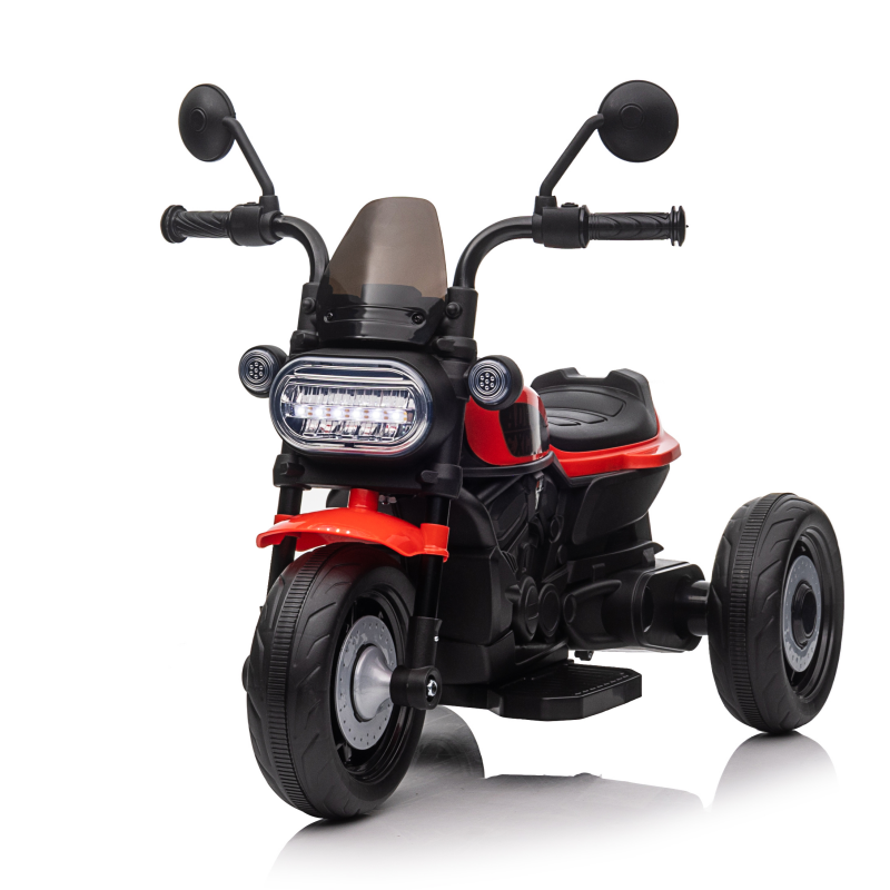 Motocicleta electrica copii 618R, varsta 2-4 ani, acumulator 6V, 1 motor, cu sunete si lumini