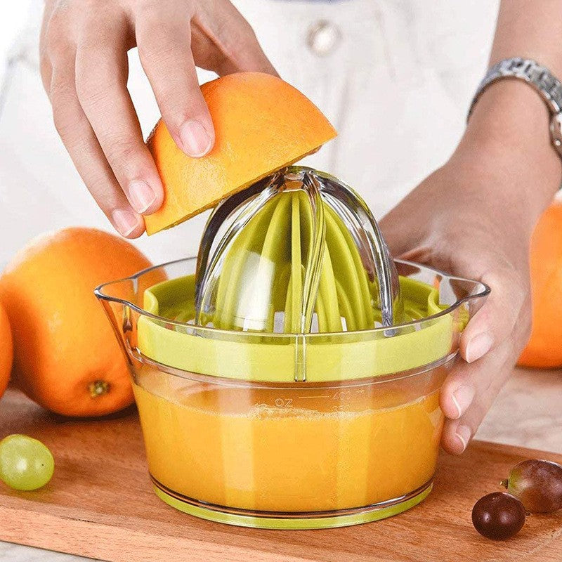 Storcator de Fructe 2 in 1, cu Razatoare si Separator Ou, 14.8 x 8 x 13 cm, Verde