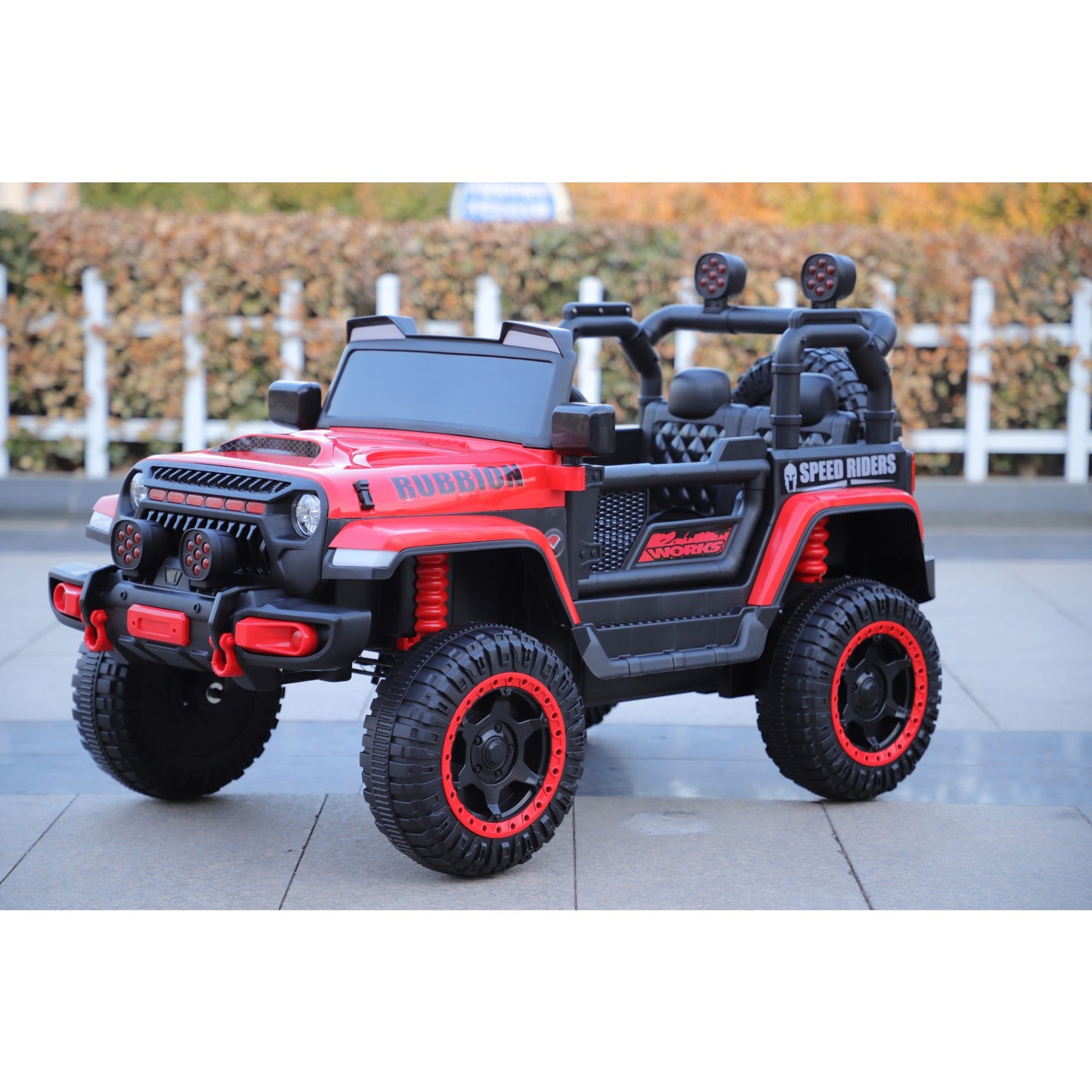Mașină Electrică pentru Copii, Off-Road, Conectare Bluetooth, telecomandă, Tracțiune Integrală, Lumina Intermitenta, Baterie 12V 7Ah, 120x63x68cm