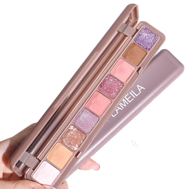 Paleta Farduri , 9 Culori, Farduri Mate si Sidefate, Rezistenta la Apa, Oglinda, 10 g, 9 x 3 x 2 cm, Valabilitate 3 Ani, Multicolor