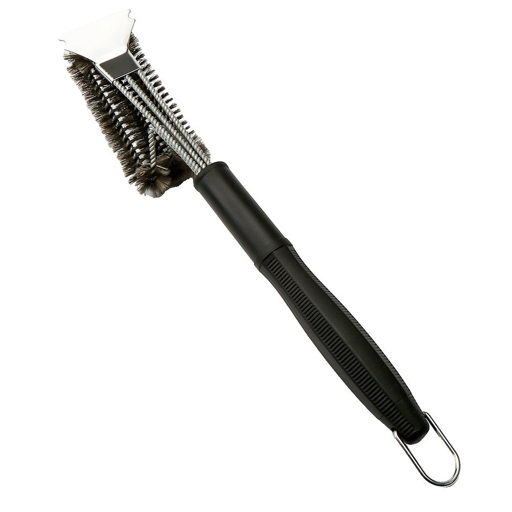 Perie de Sarma pentru Gratar, Maner 45 cm, din Otel inoxidabil, 45X7X10, Negru