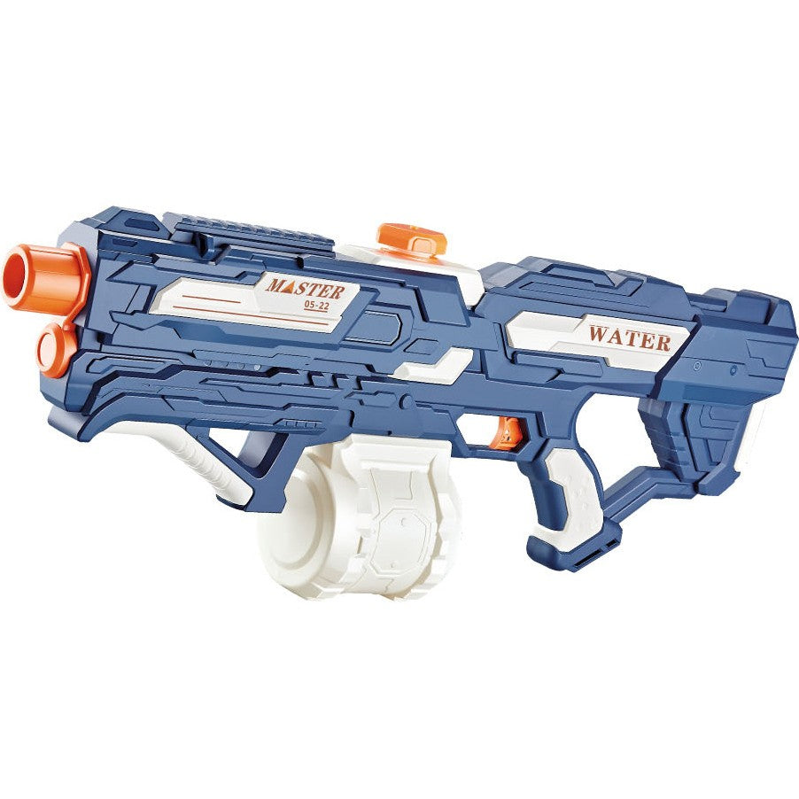 Pistol cu Apa pentru Copii, Rezervor 600ml, 14ani+, cu baterie 1500mAh, Electric Burst, Albastru/Alb, 1000ML