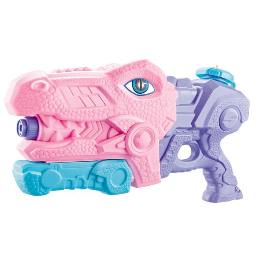 Pistol cu Apa pentru Copii, Rezervor, Pentru Piscina/Plaja, Flippy, 6ani+, Tiranozaur, 3 duze, Verde, 660ML