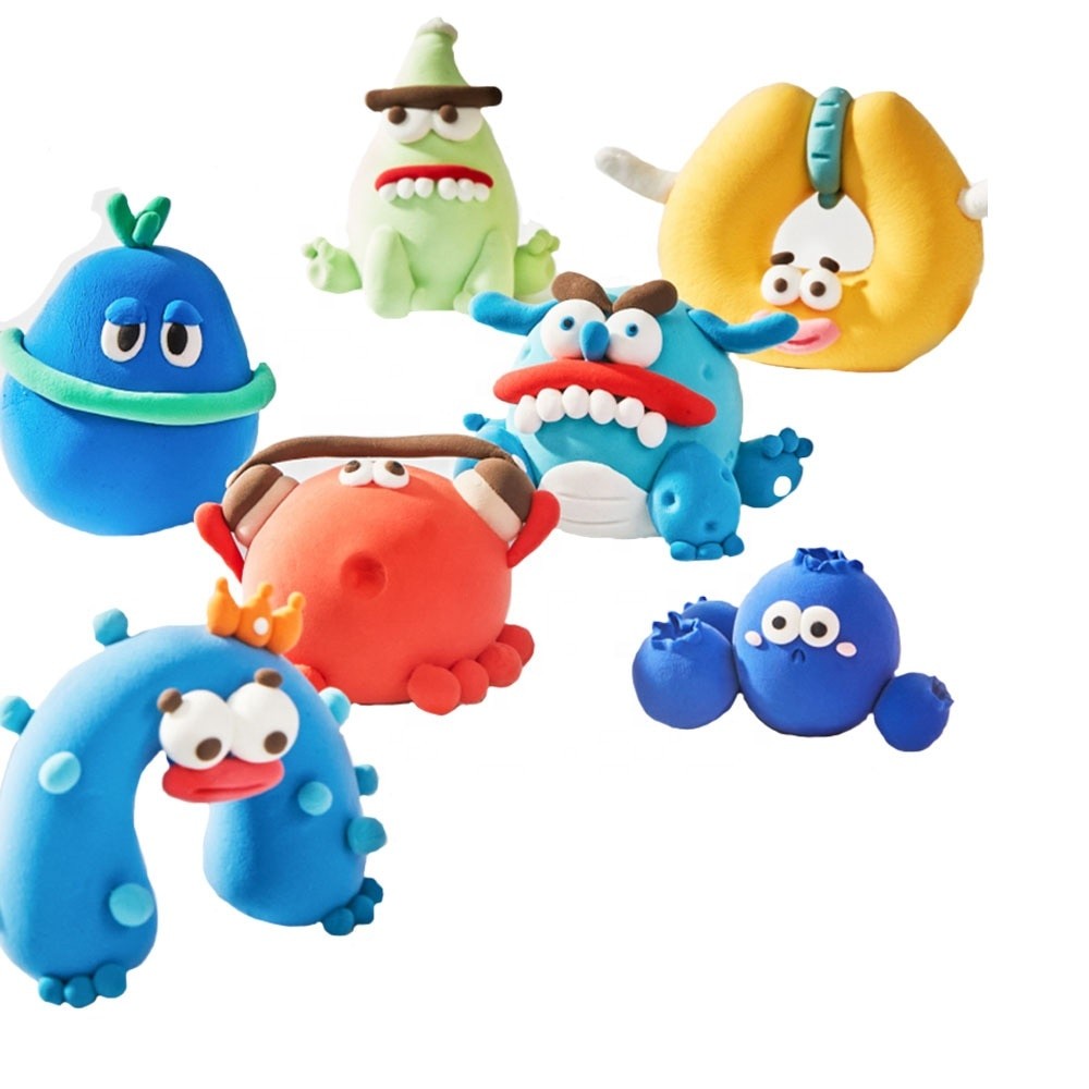 Set plastilină modelatoare non-toxică, 12 culori, accesorii incluse, 3+ ani