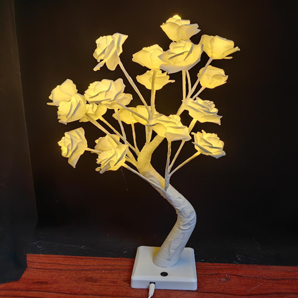 Pomisor decorativ sarbatori, iluminat, 50 cm, 24 LED