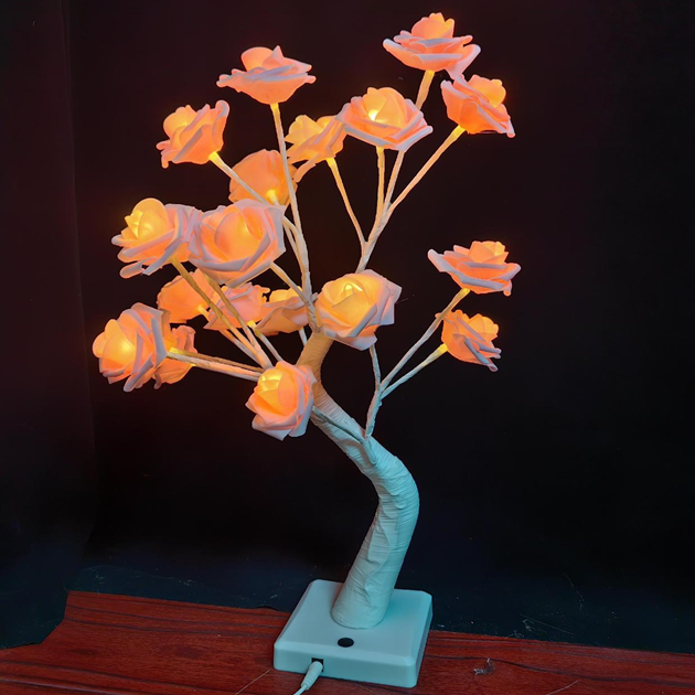 Pomisor decorativ sarbatori, iluminat, 50 cm, 24 LED