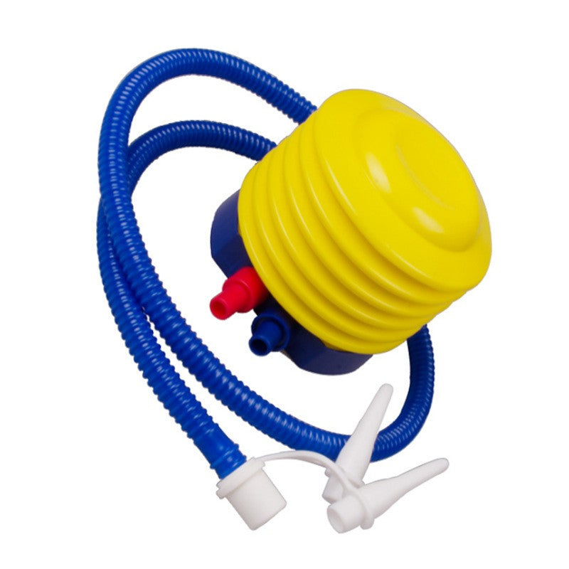Pompa de picior, cu 3 adaptoare de valva, Air Step, Galben-Albastru