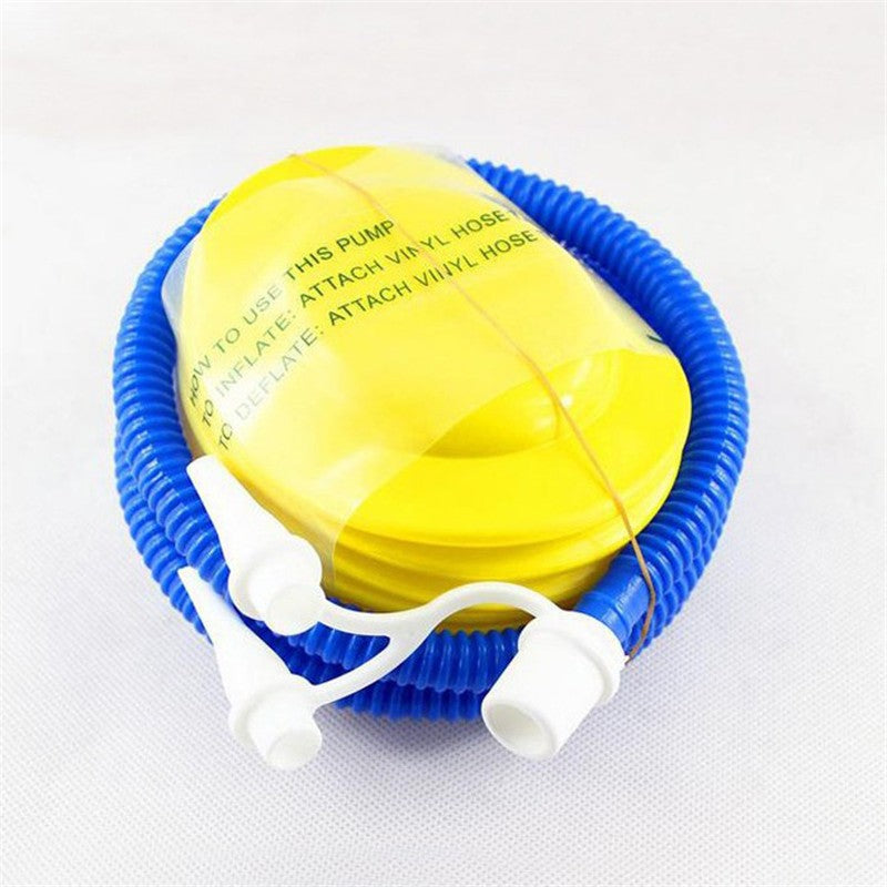 Pompa de picior, cu 3 adaptoare de valva, Air Step, Galben-Albastru