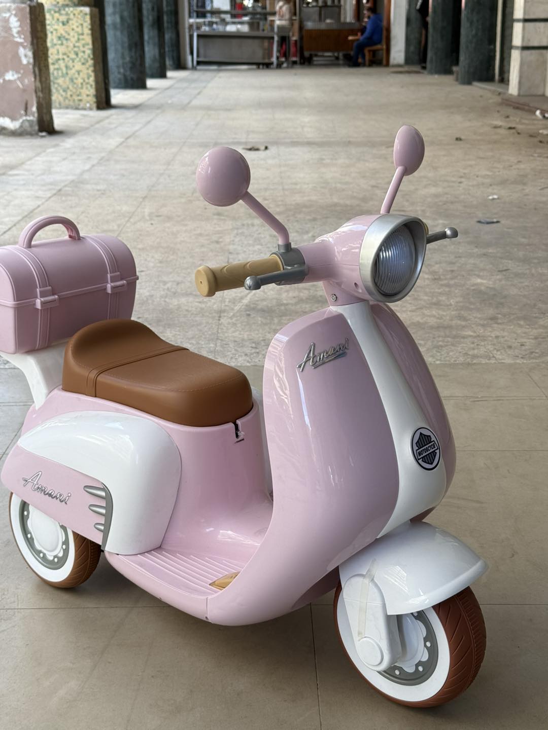Motocicleta Electrica, cu Acumulator, 12 V, Telecomanda, Bluetooth, Sistem de Lumini si Sunet, 3 - 8Ani, Roz